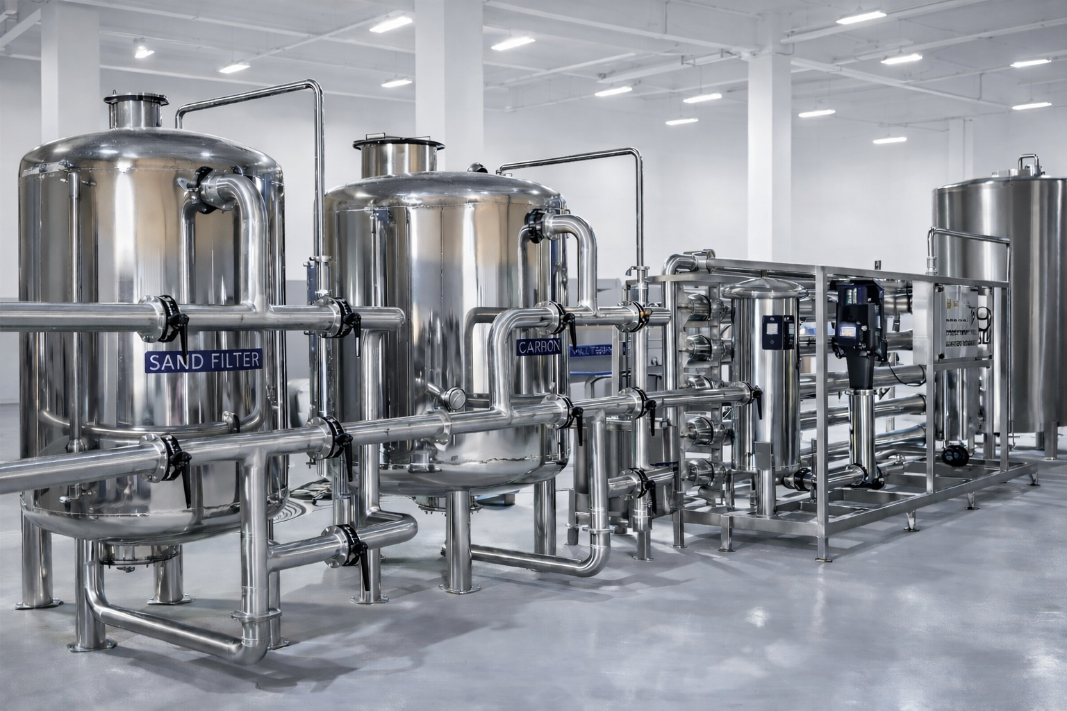 RO 25,000 LPH Packaged Drinking Water Plant