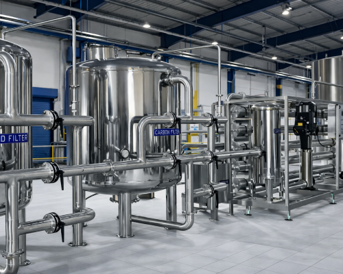 RO 1,000 LPH Packaged Drinking Water Plant